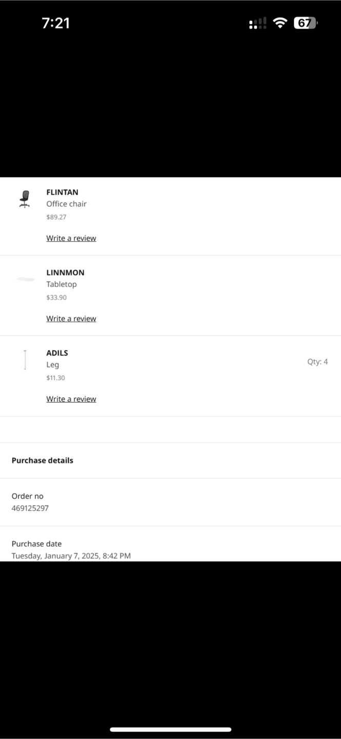 IKEA linnmon & adils, flintan, millberget - photo 2