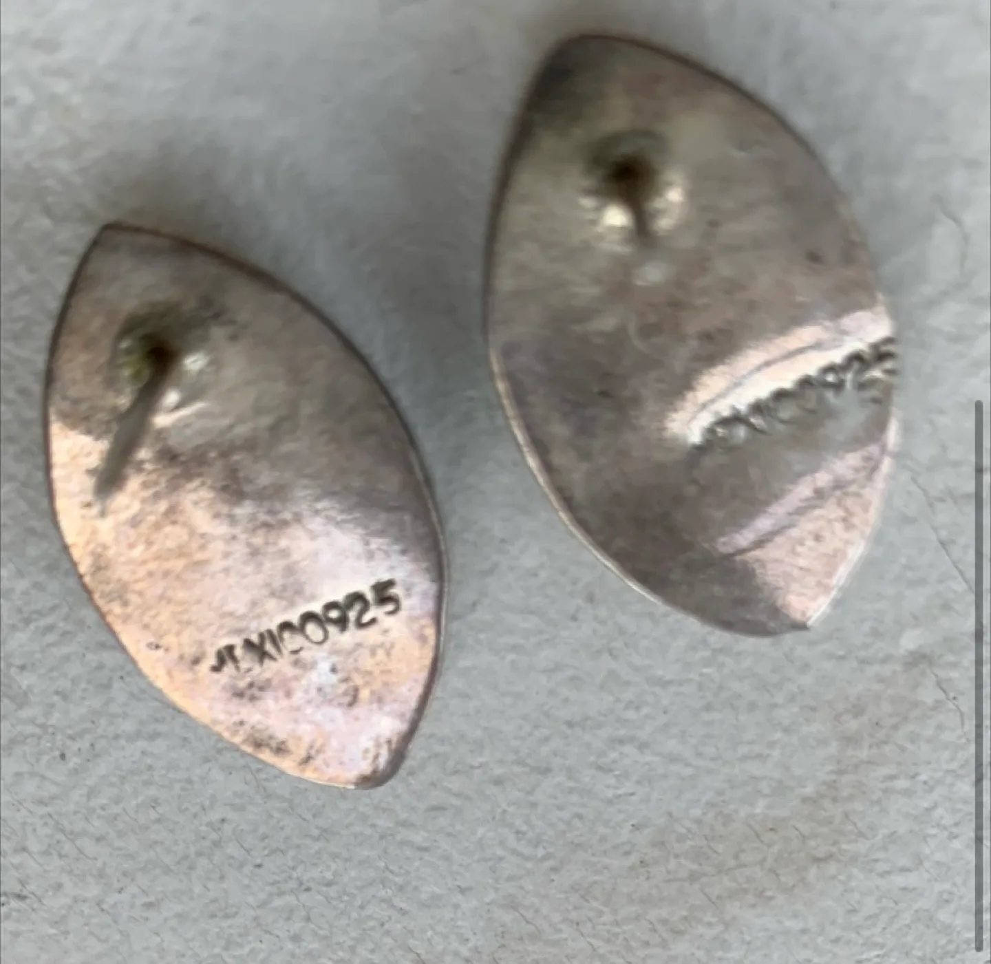 Beautiful Vintage Genuine Turquoise and Sterling Earrings image indicator(3)