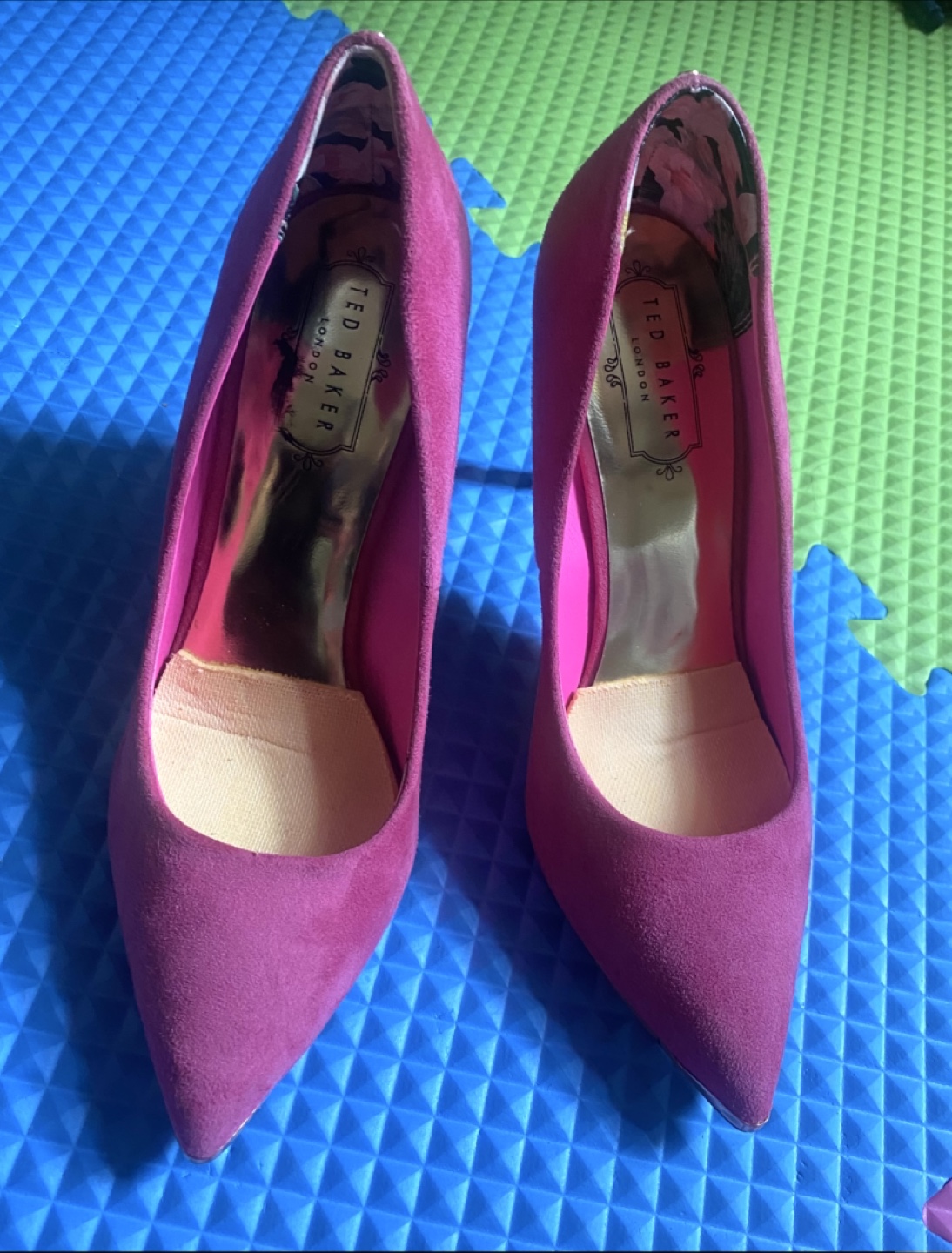 Ted Baker London Pink Suede Heels Size 38 - photo 2