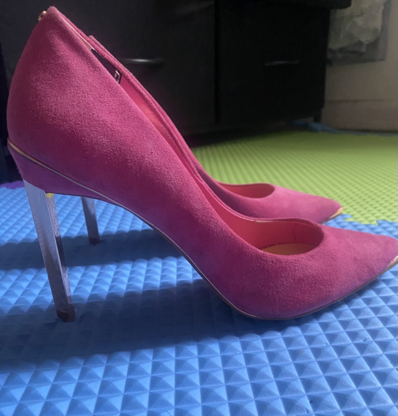 Ted Baker London Pink Suede Heels Size 38