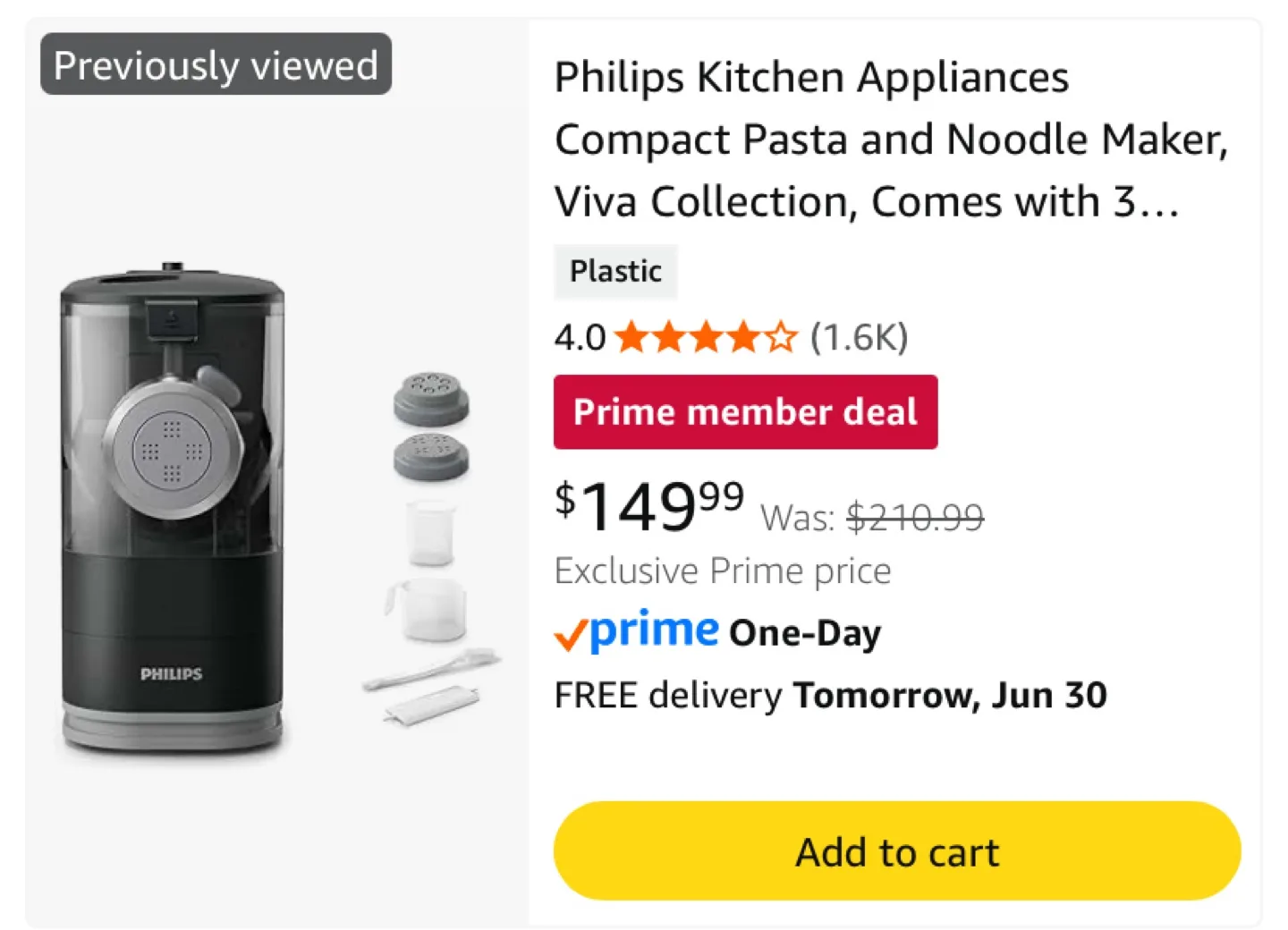 Brand new Philips compact pasta maker image indicator(3)