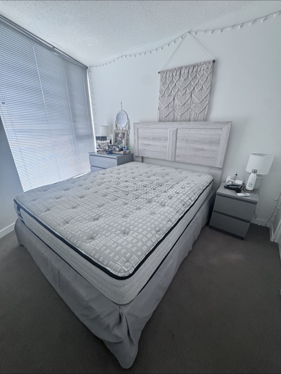 Queen Mattress, box spring and bed frame for sale - photo 3
