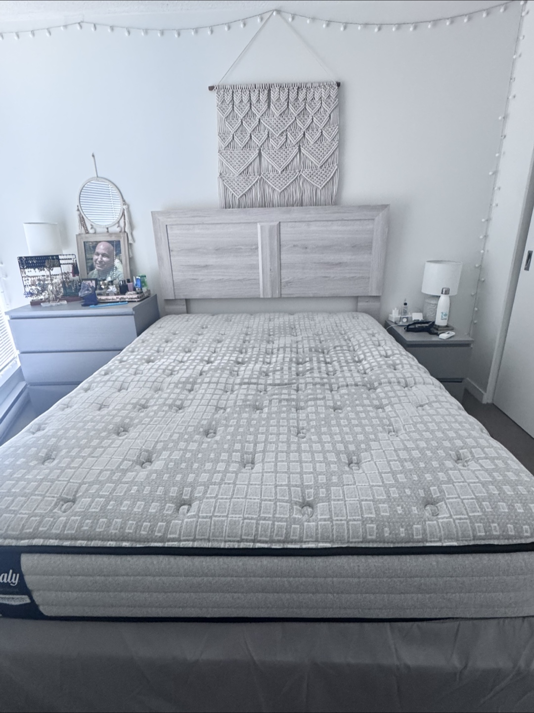 Queen Mattress, box spring and bed frame for sale - photo 2