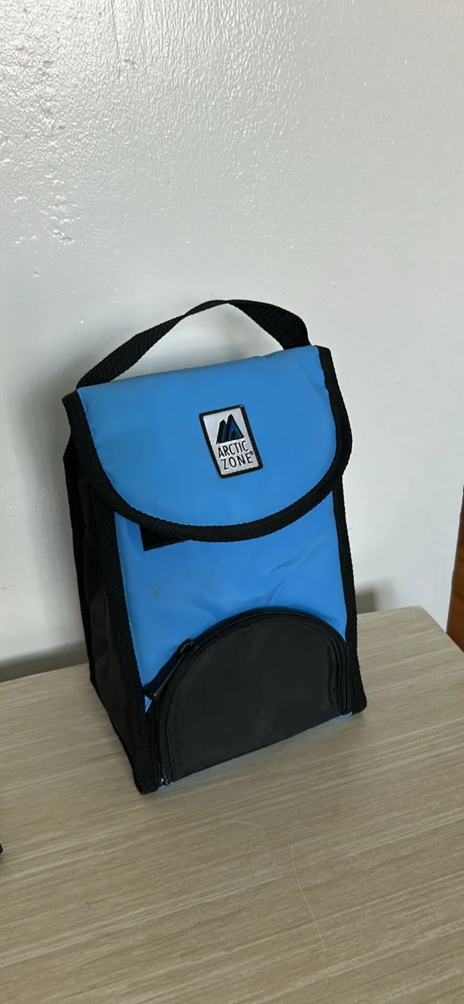 Lunch Bag - Blue & Black thumbnail