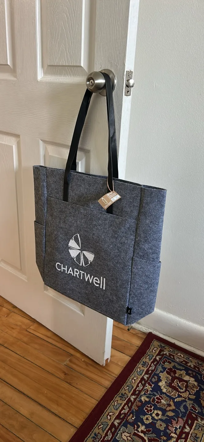 Chartwell Grey Felt Tote Bag thumbnail