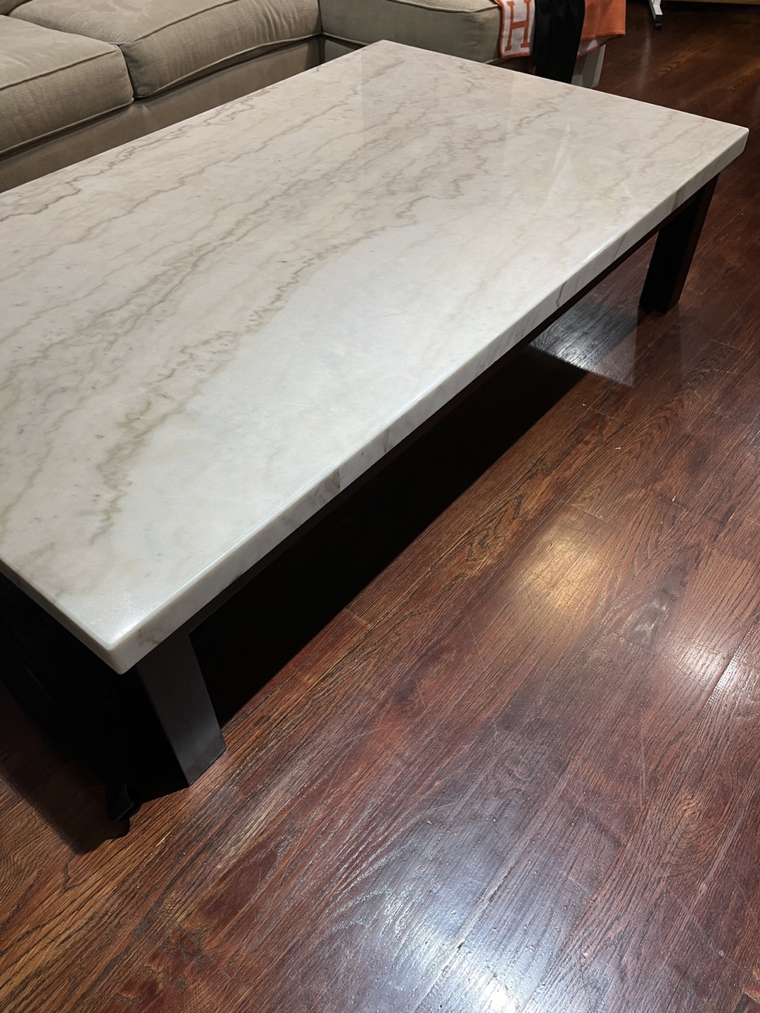 Modern Marble Coffee Table – $300