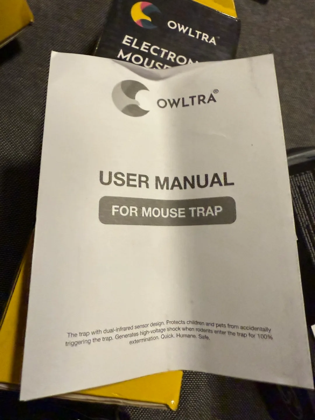 OWLTRA Electronic Mouse Trap - New in Box image indicator(5)