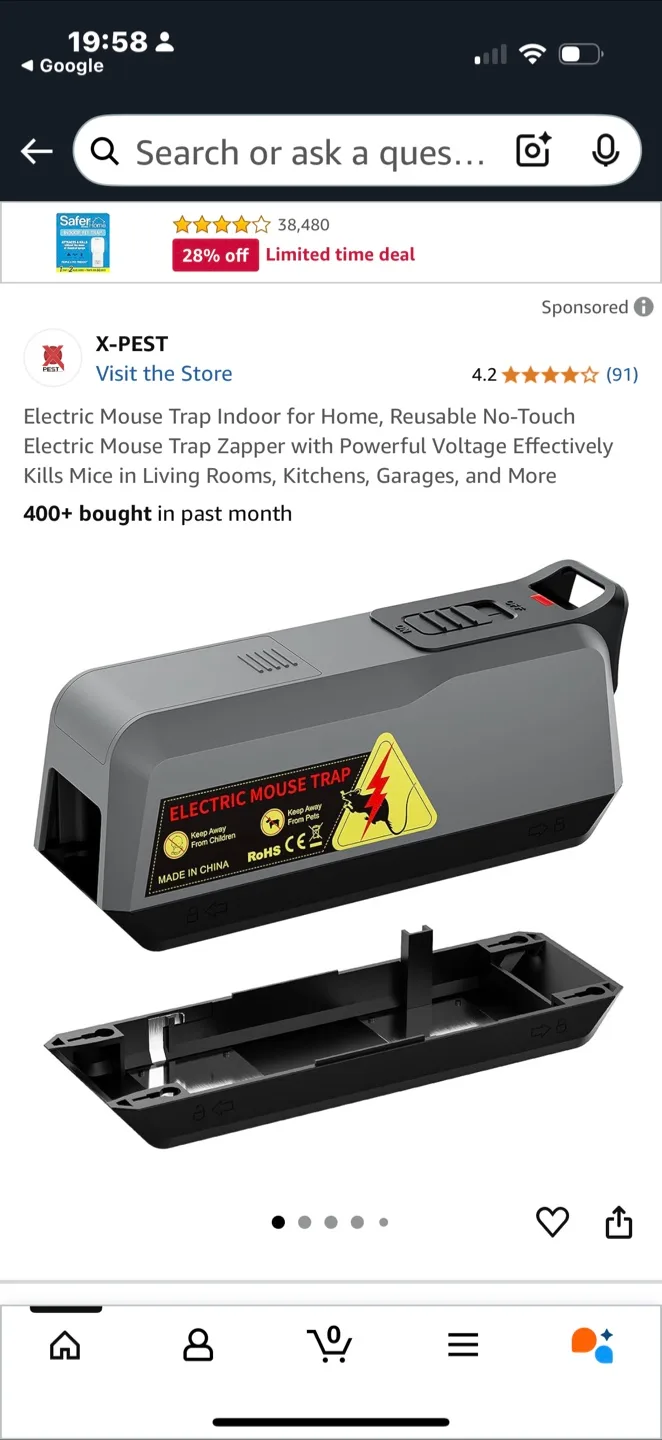 OWLTRA Electronic Mouse Trap - New in Box image indicator(9)