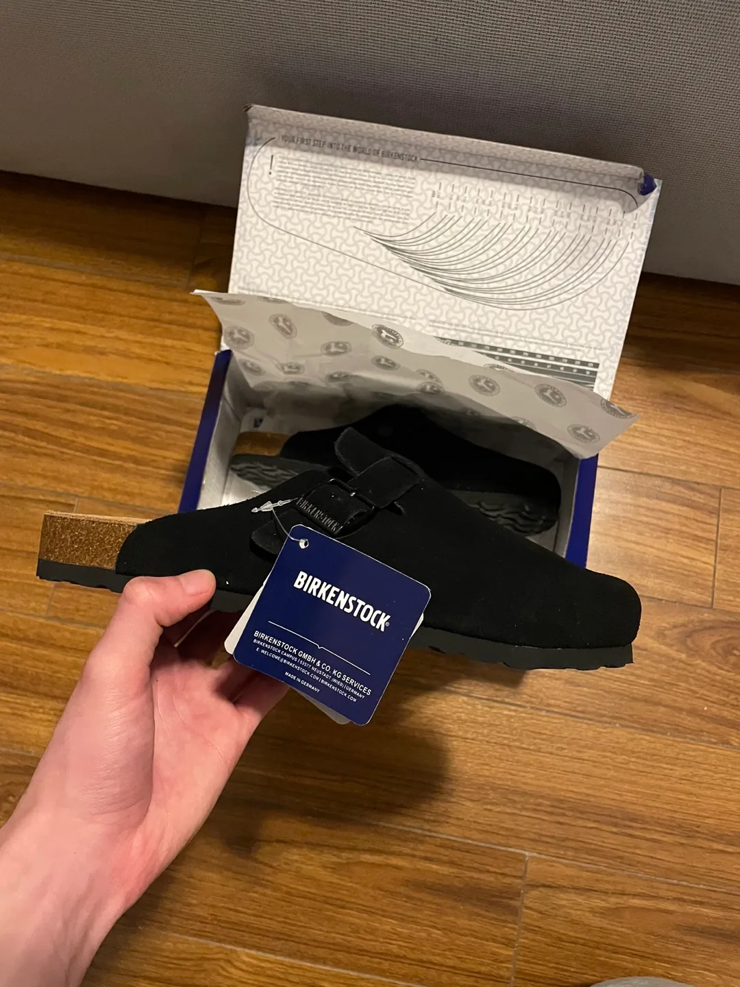 NEW Birkenstock Boston Black image indicator(4)