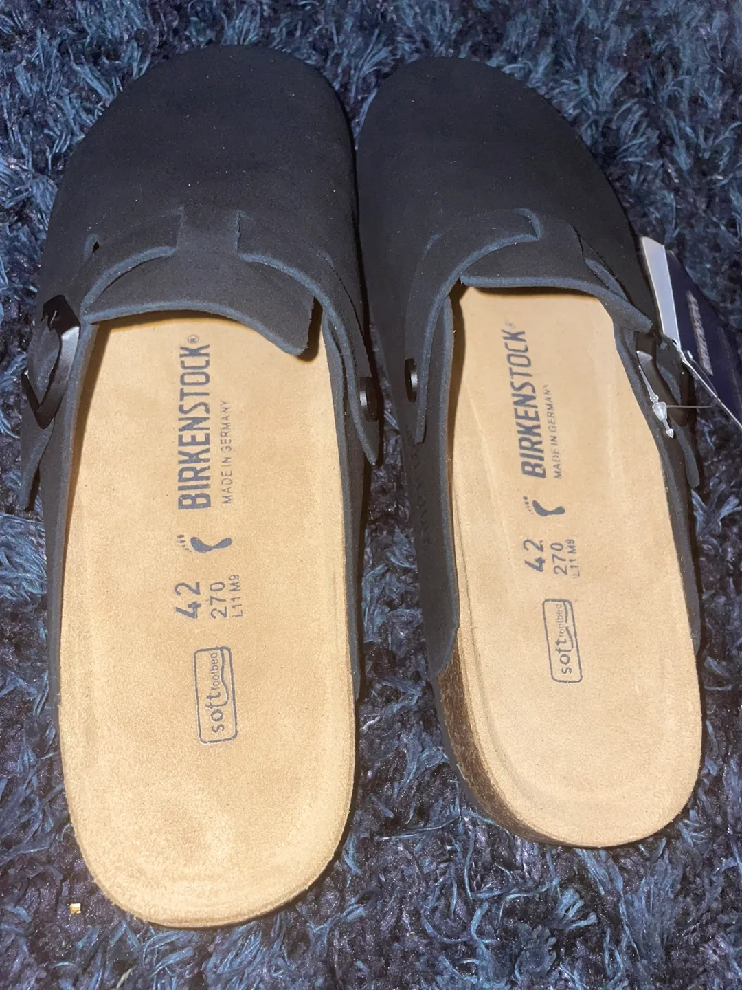 NEW Birkenstock Boston Black image indicator(3)