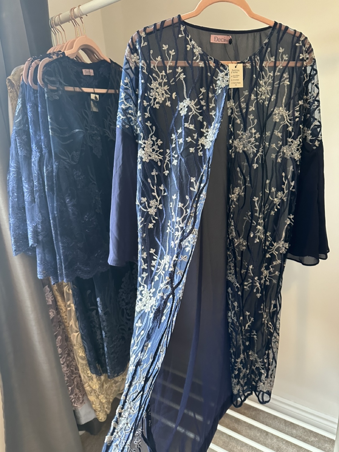 Floral Embroidered Sheer Cover-Up - photo 4