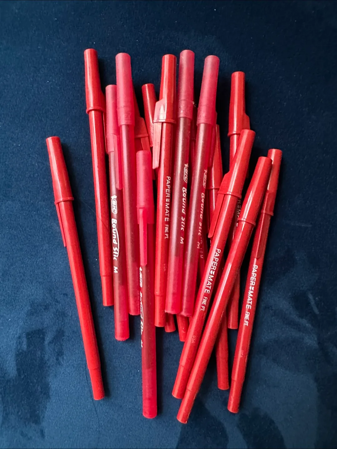 Red BIC & Paper Mate Pens Bundle #freecycle thumbnail
