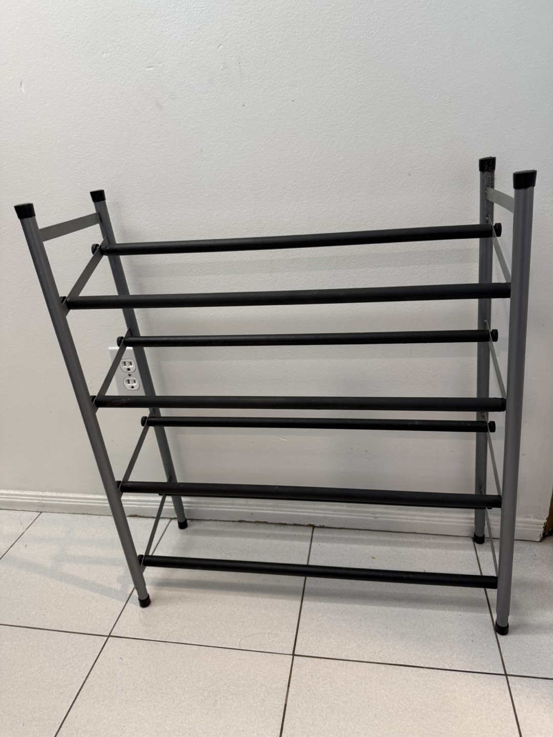 Metal Shoe Rack - Grey - photo 2