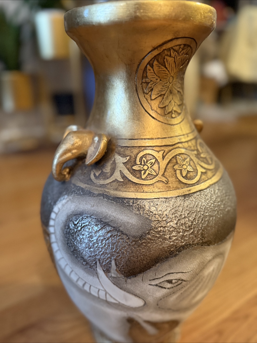 Elephant Design Vase - Home Decor