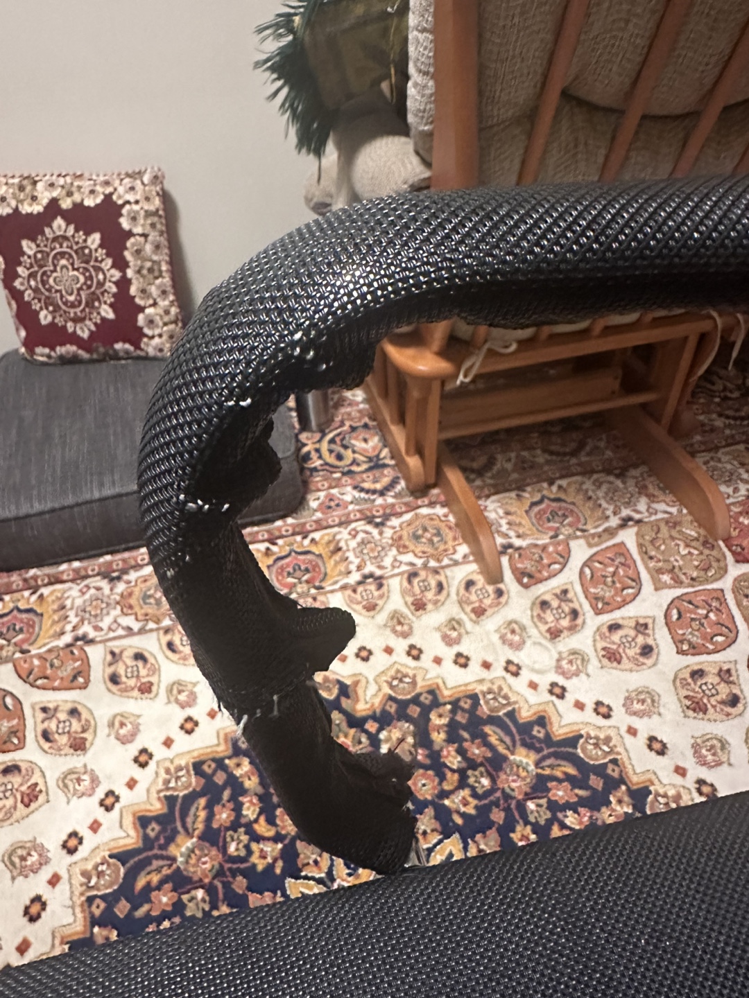 Black Mesh Office Chair - Some Wear