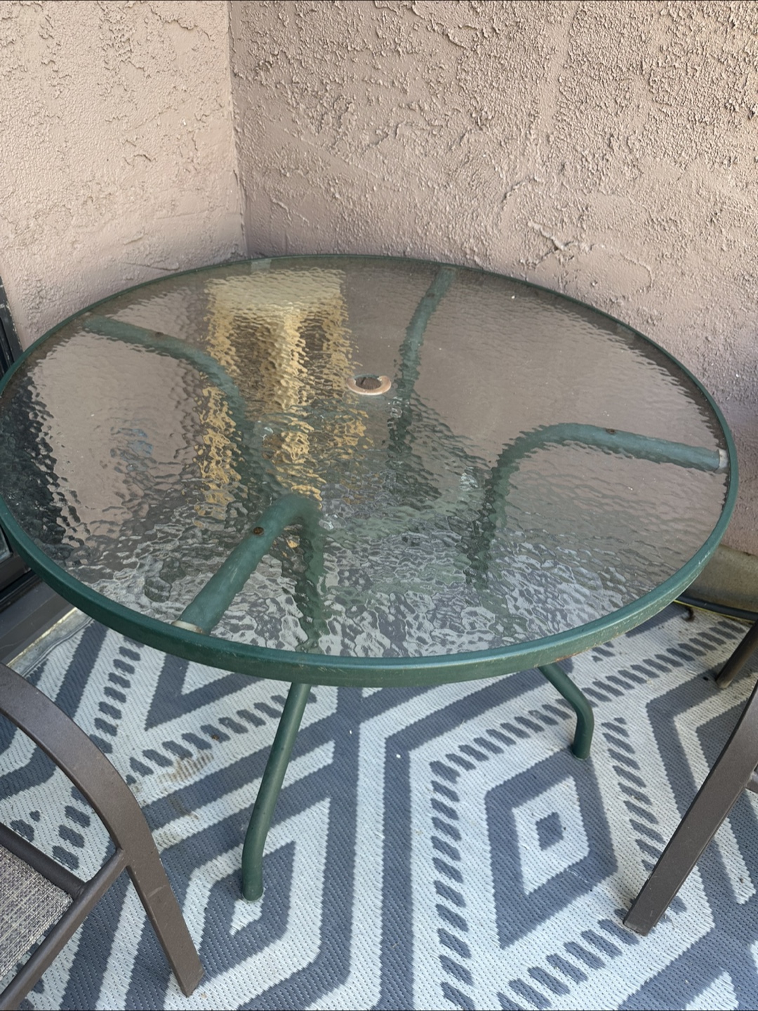 Glass Top Patio Table - photo 2
