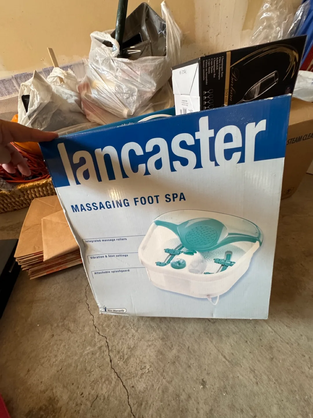 Lancaster Massaging Foot Spa - New in Box thumbnail