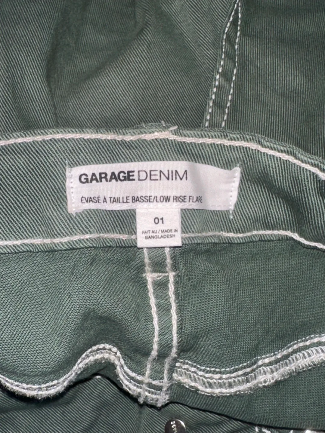 Garage Denim Low Rise Flare Jeans - Size 01 image indicator(2)