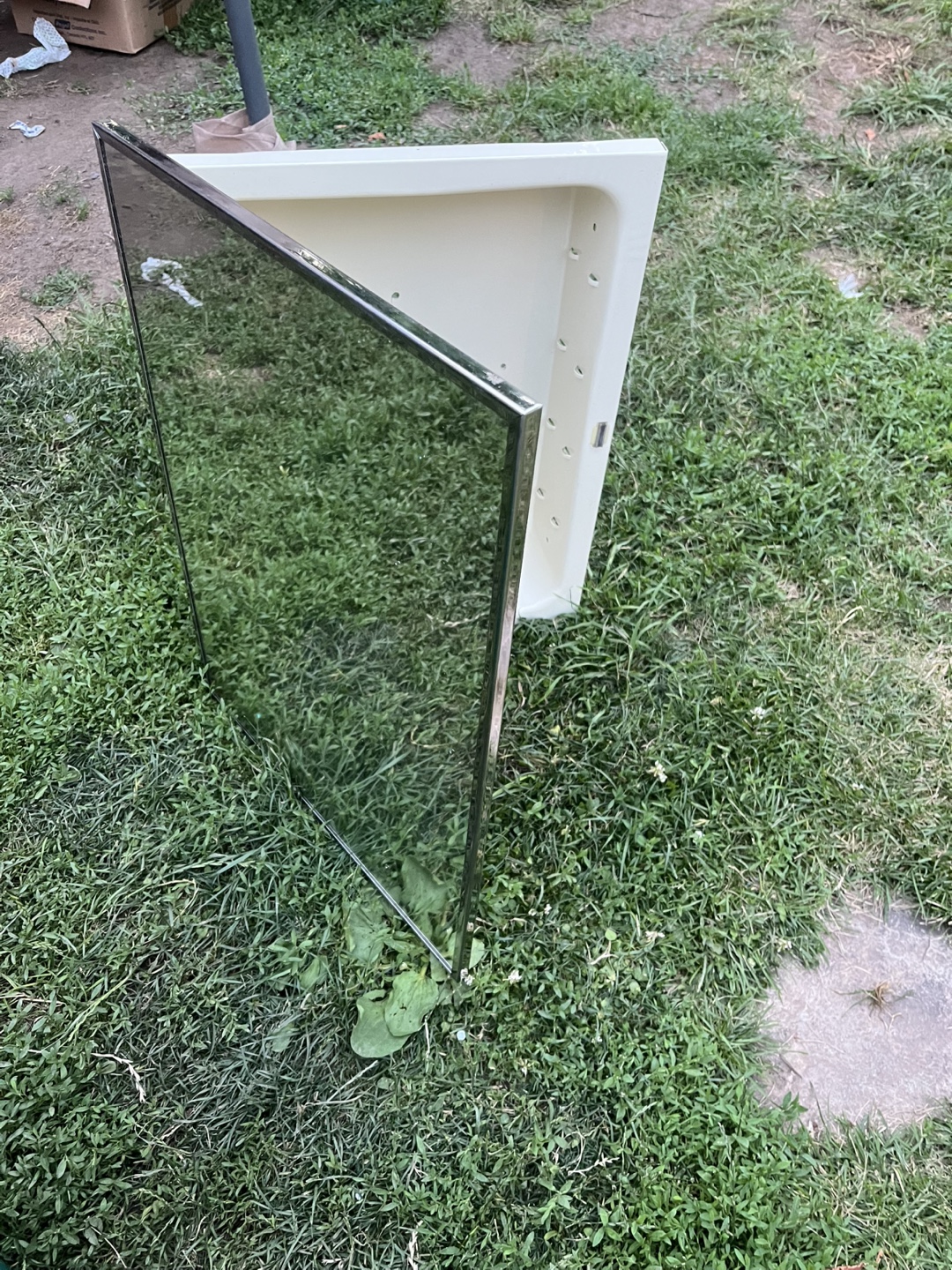Vintage Medicine Cabinet with Mirror - photo 4