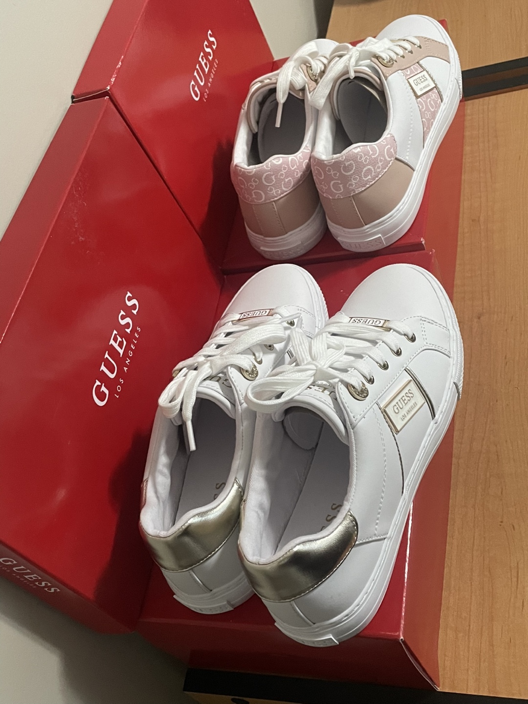 Guess White Fashion Sneakers (With Box) - photo 5