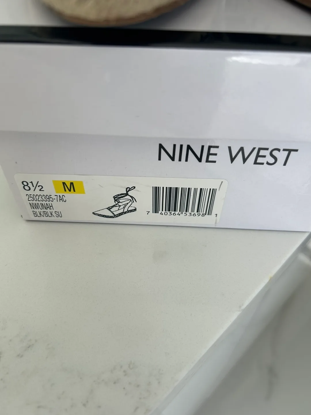 Nine West 'Nuwah' Black Espadrille Sandals - Size 8.5 image indicator(2)