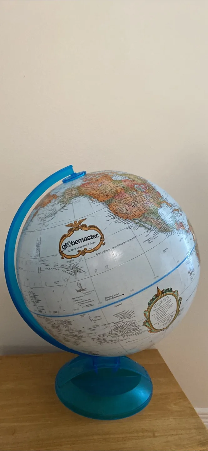 Globemaster 12-Inch Raised Relief Desktop Globe thumbnail