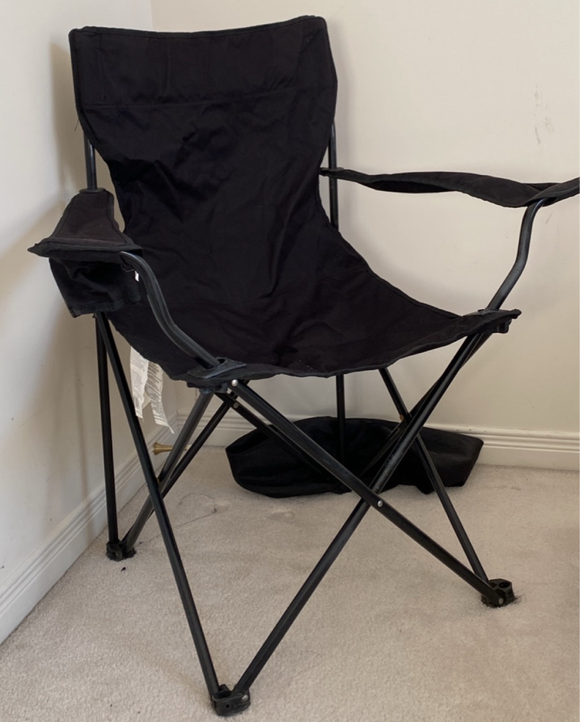 Black Folding Camping Chair