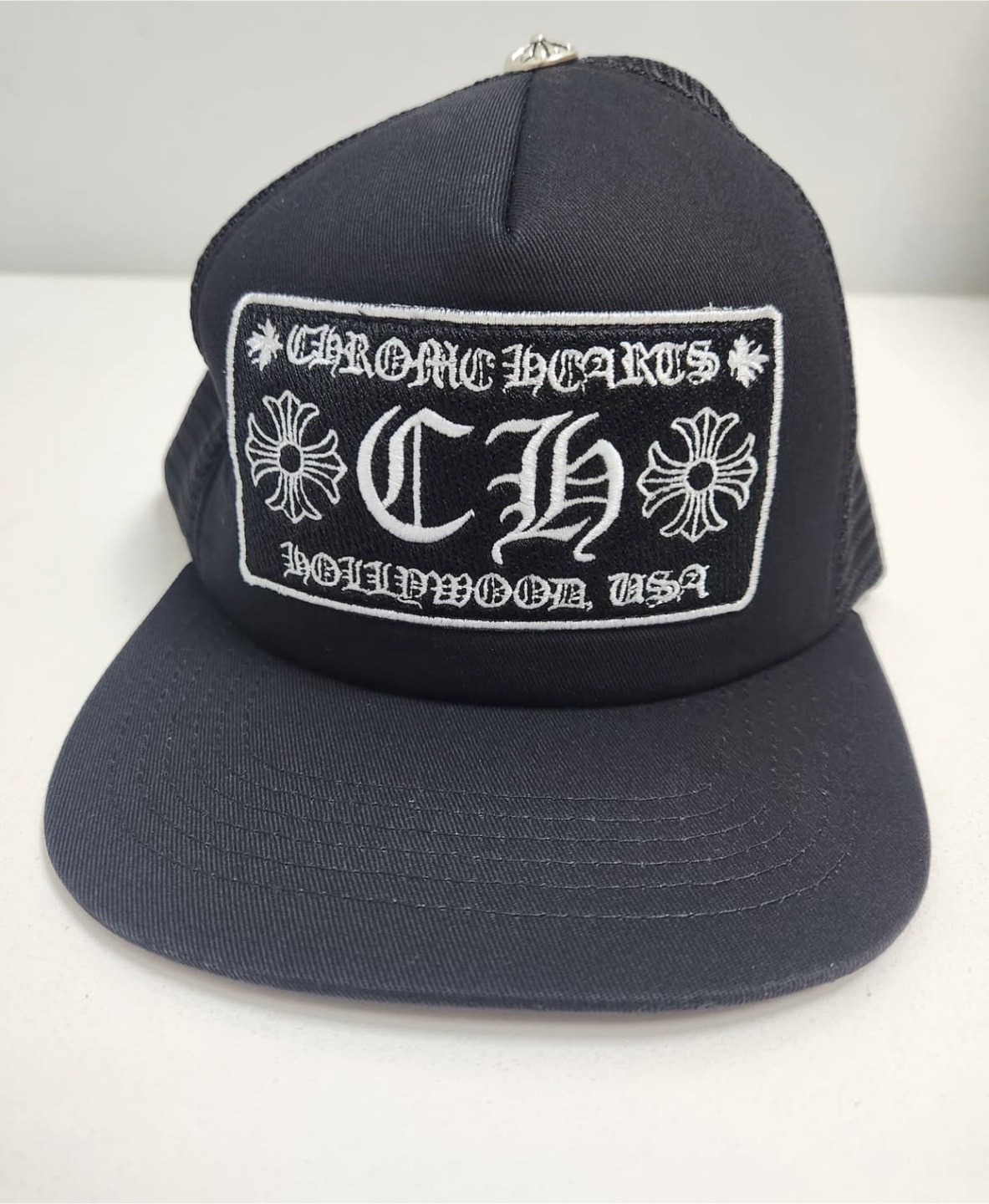Chrome Hearts Black Trucker Hat