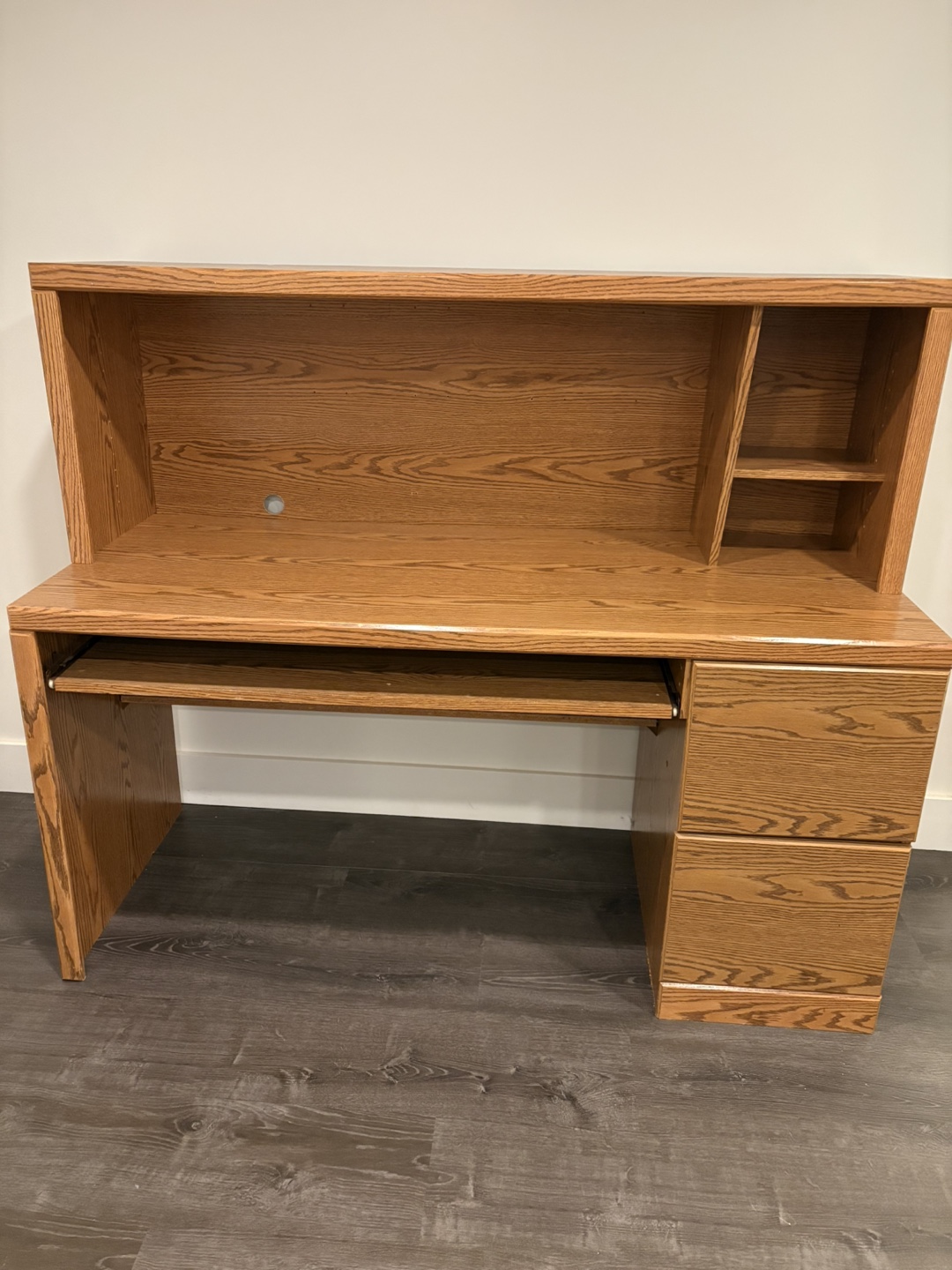 Wooden Desk with Hutch - photo 3