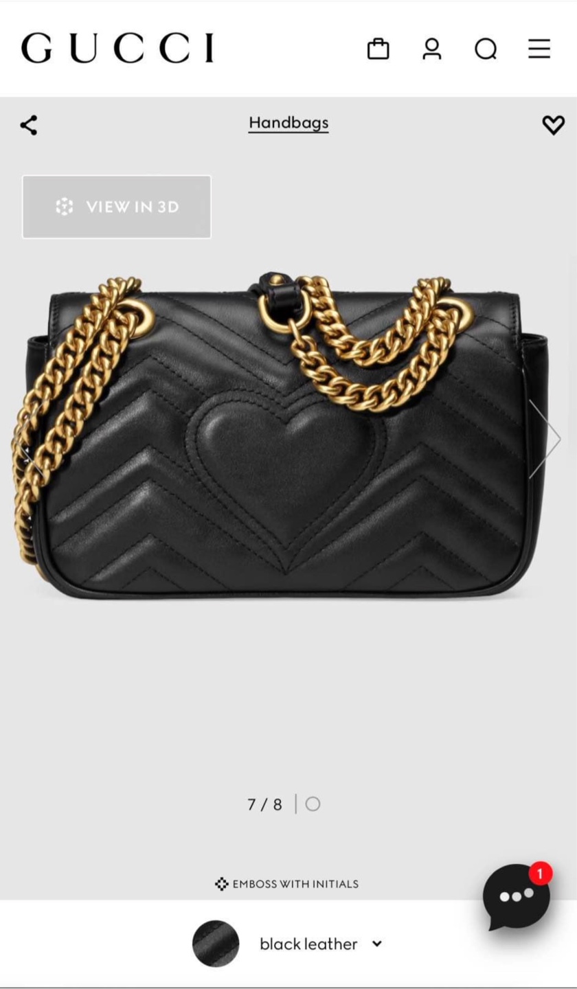 Gucci GG Marmont Mini Shoulder Bag - Black Leather - photo 5