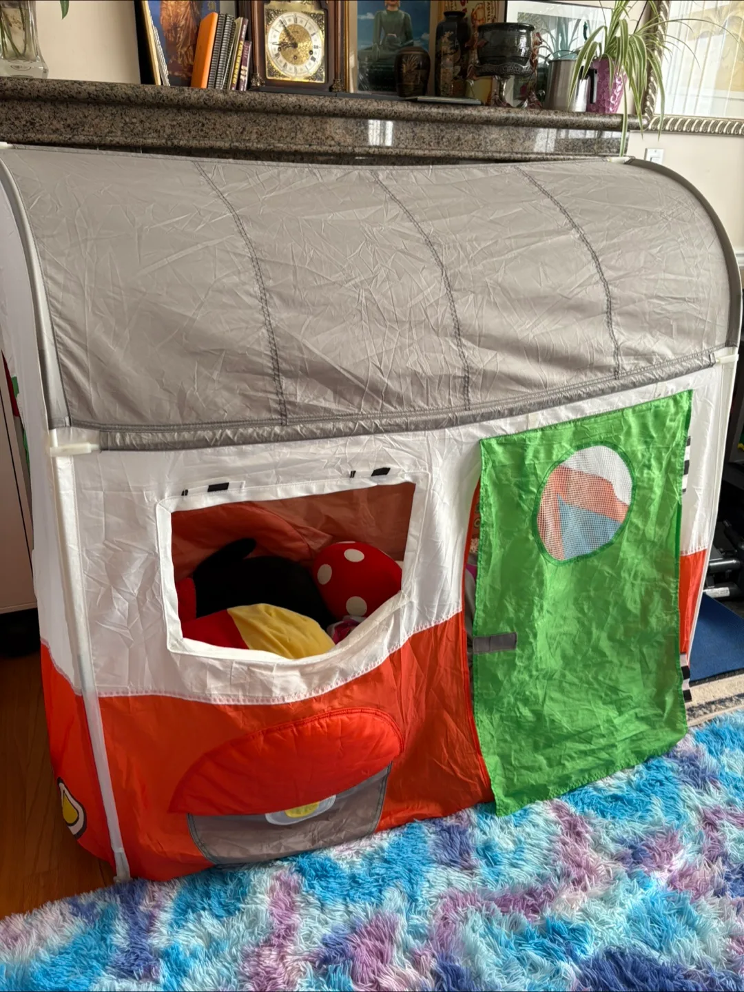 Rv Kids inside Tent thumbnail