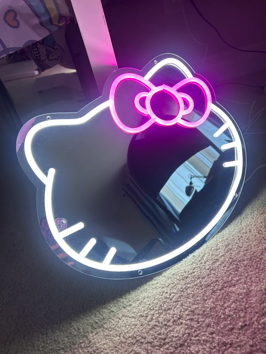 Hello Kitty Neon Light Mirror thumbnail
