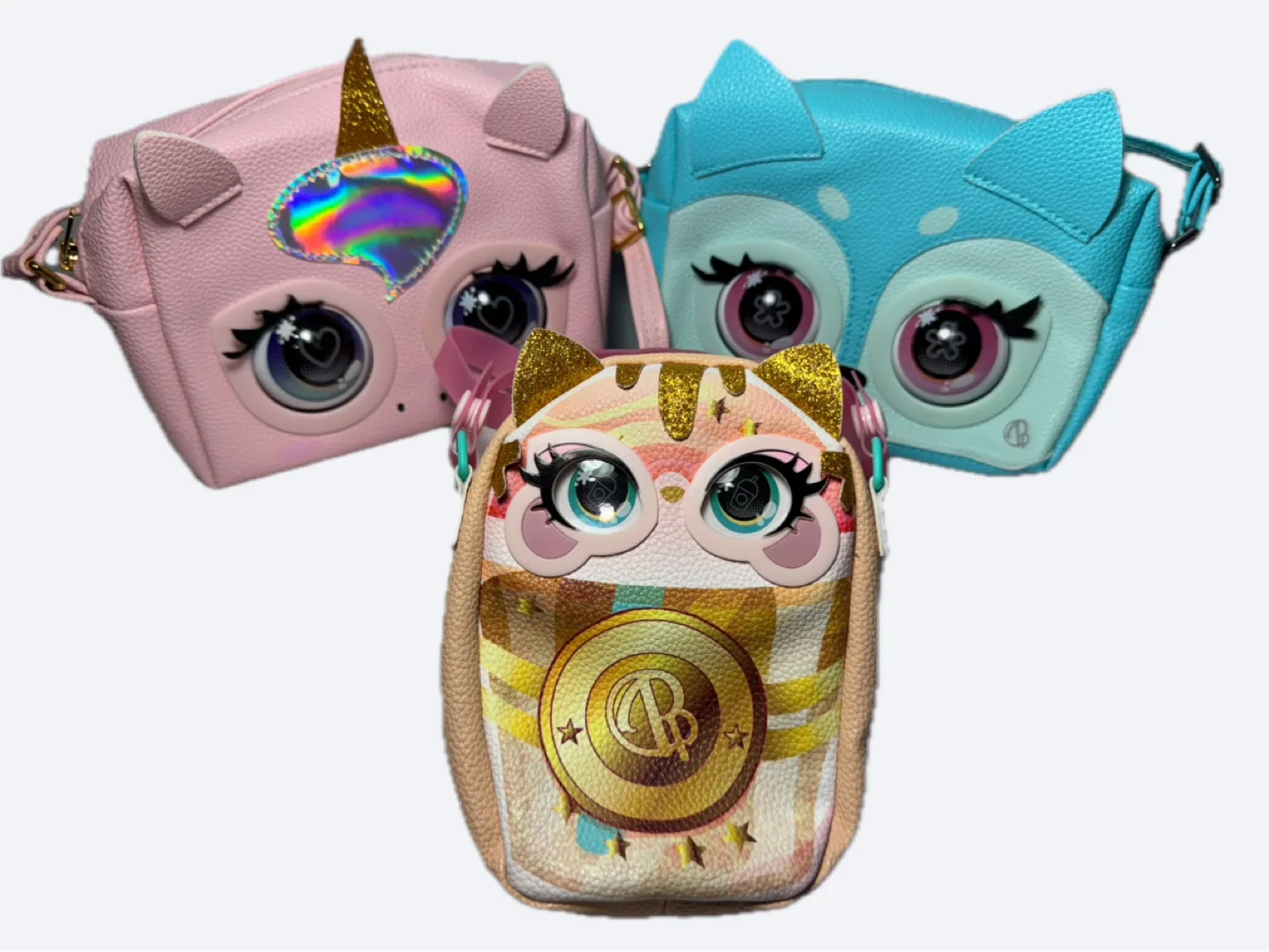 3 pieces of interactive Purse Pal Crossbody Bag thumbnail