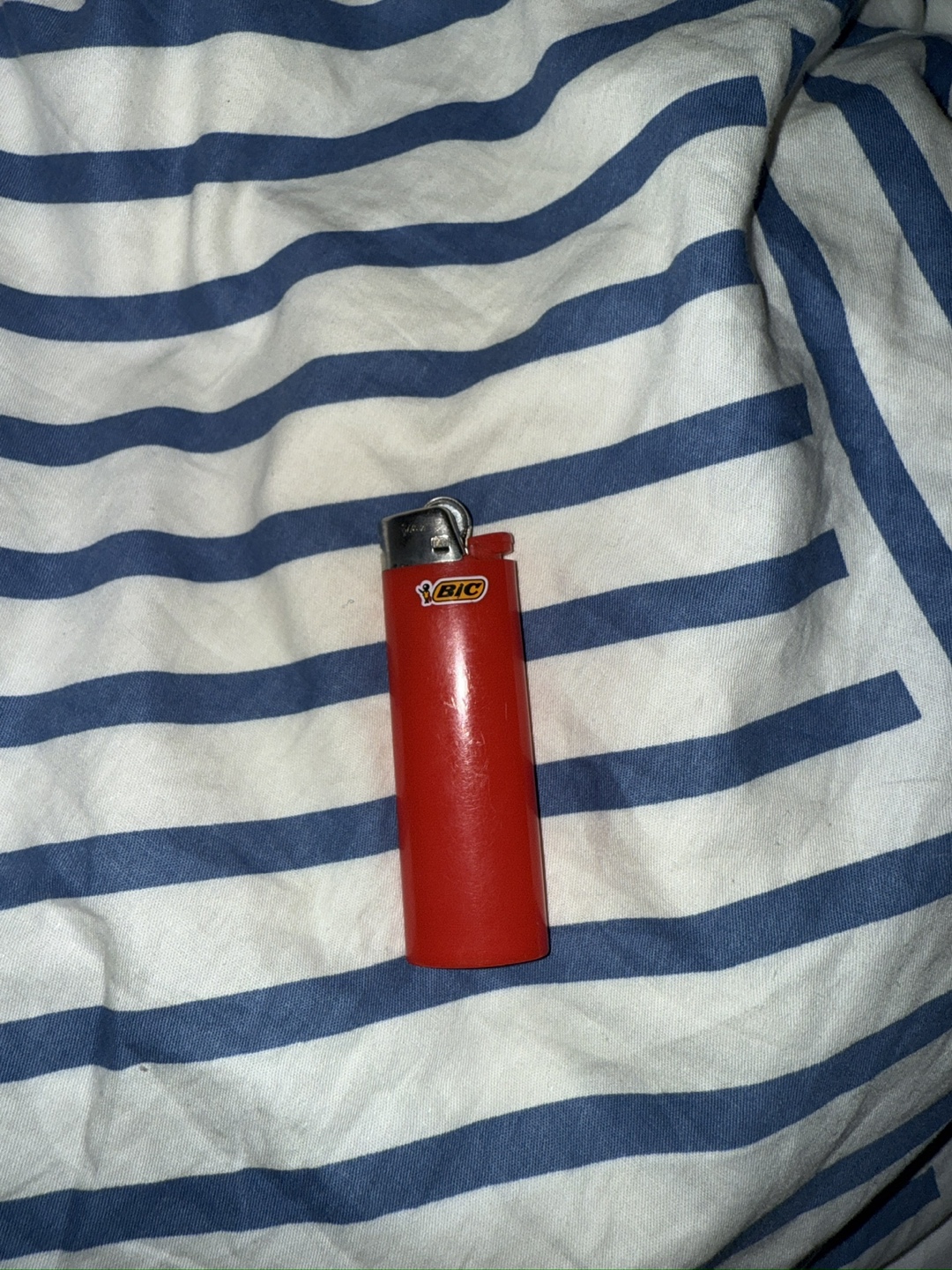 Red BIC Lighter #freecycle