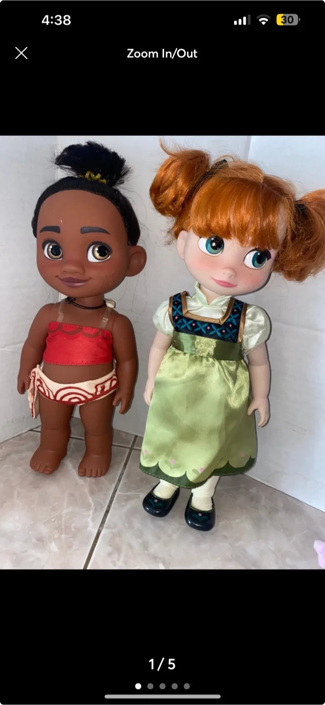 Disney Moana & Anna Dolls  #freecycle thumbnail