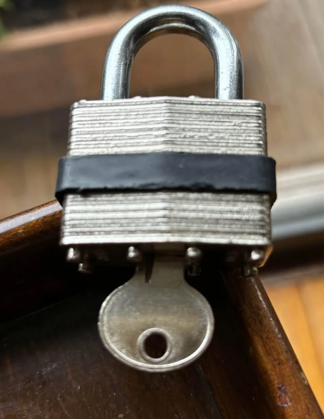 Solid Steel Padlock with Key image indicator(4)