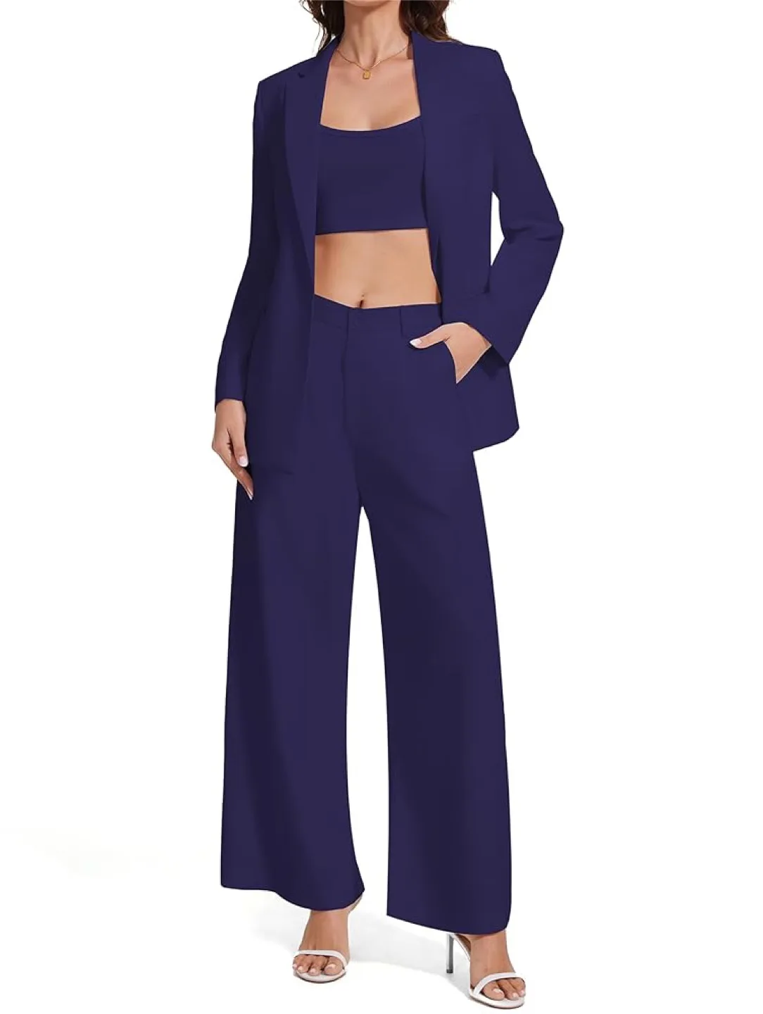 3-piece suit business casual blazer set image indicator(4)