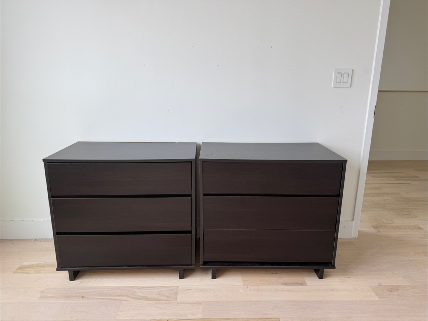 Dark Brown Dresser Set - 2 Units (MUST BE PICKED UP 6/30)