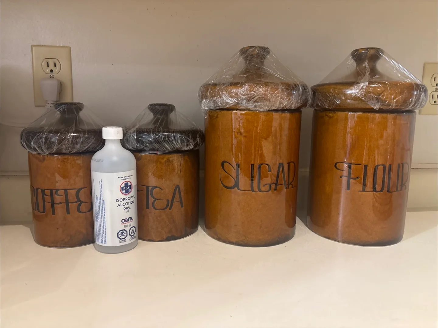 Vintage Coffee, Tea, Sugar, Flour Canister Set image indicator(2)