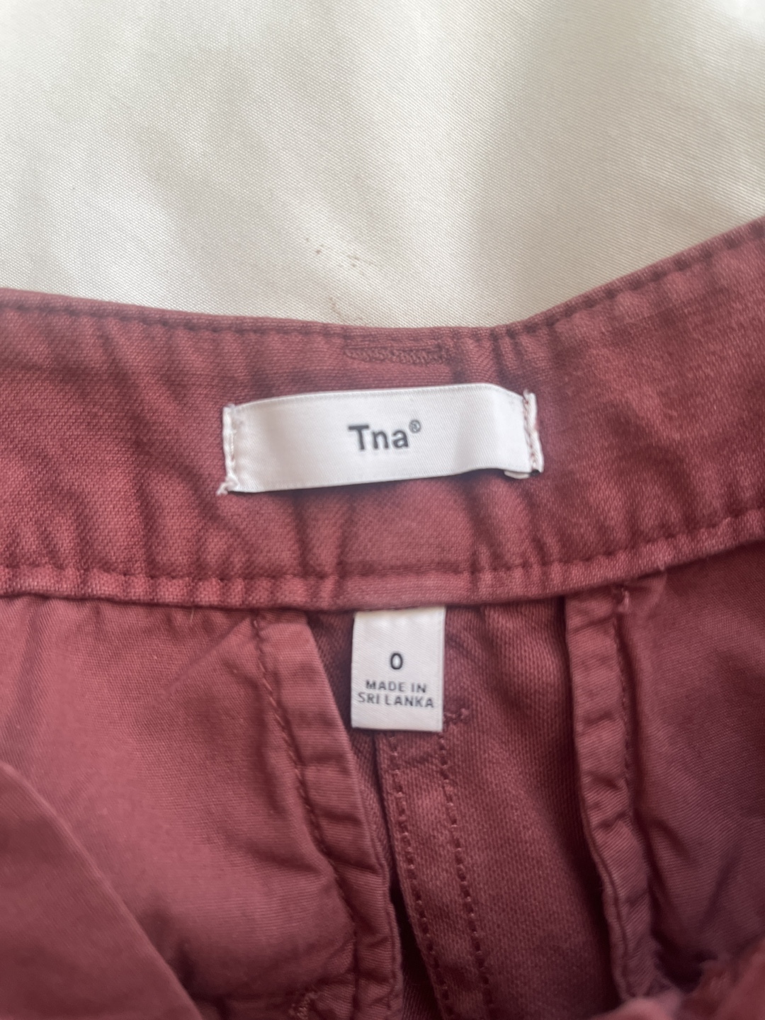 TNA burnt burgundy Cargo Pants - Size 0 - photo 3