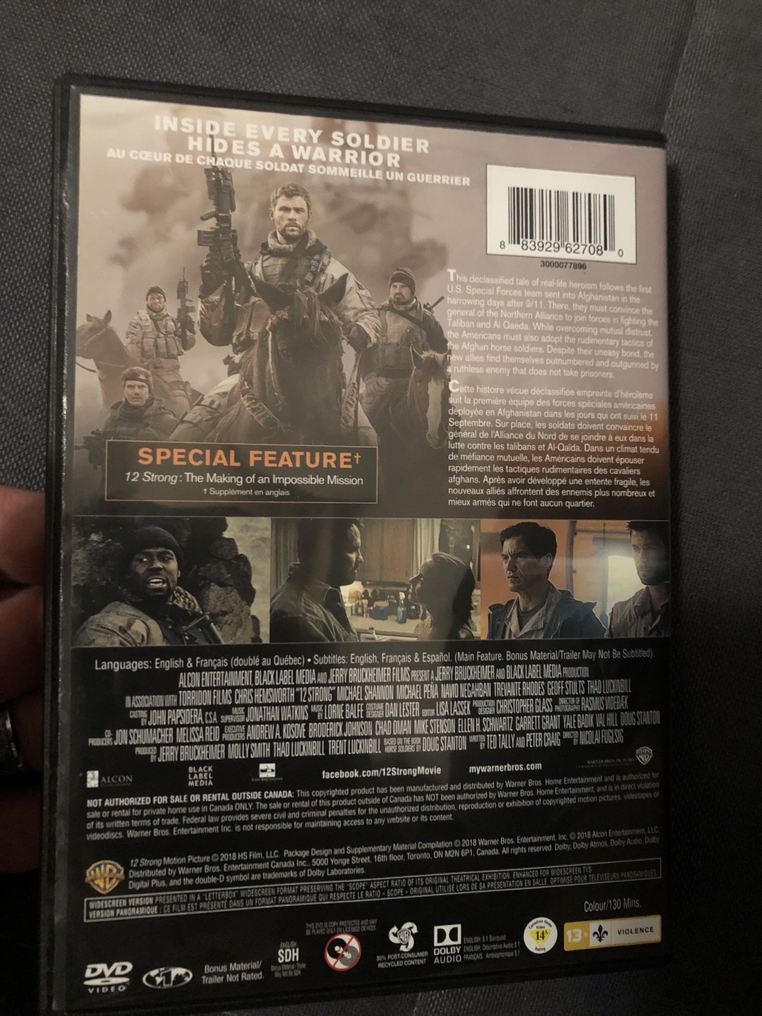 12 Strong DVD - Chris Hemsworth Movie - photo 2