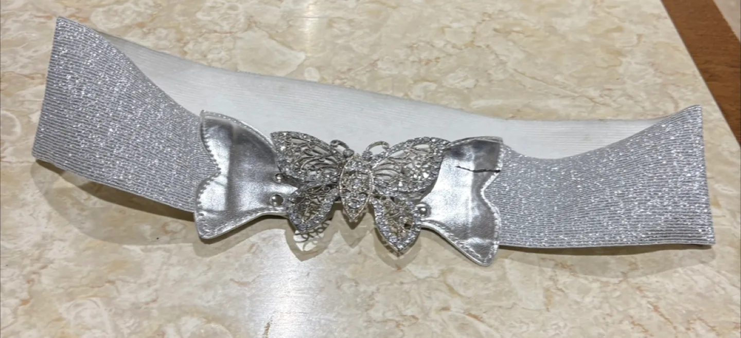 #freecyle Silver Butterfly Belt 30” thumbnail
