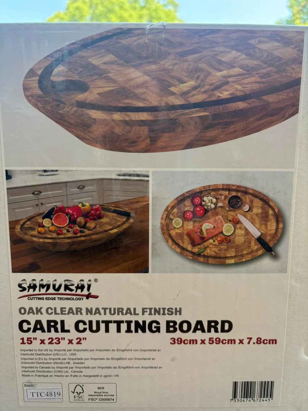 Samurai Cutting Edge Tech Carl Cutting Board 15"x23" thumbnail