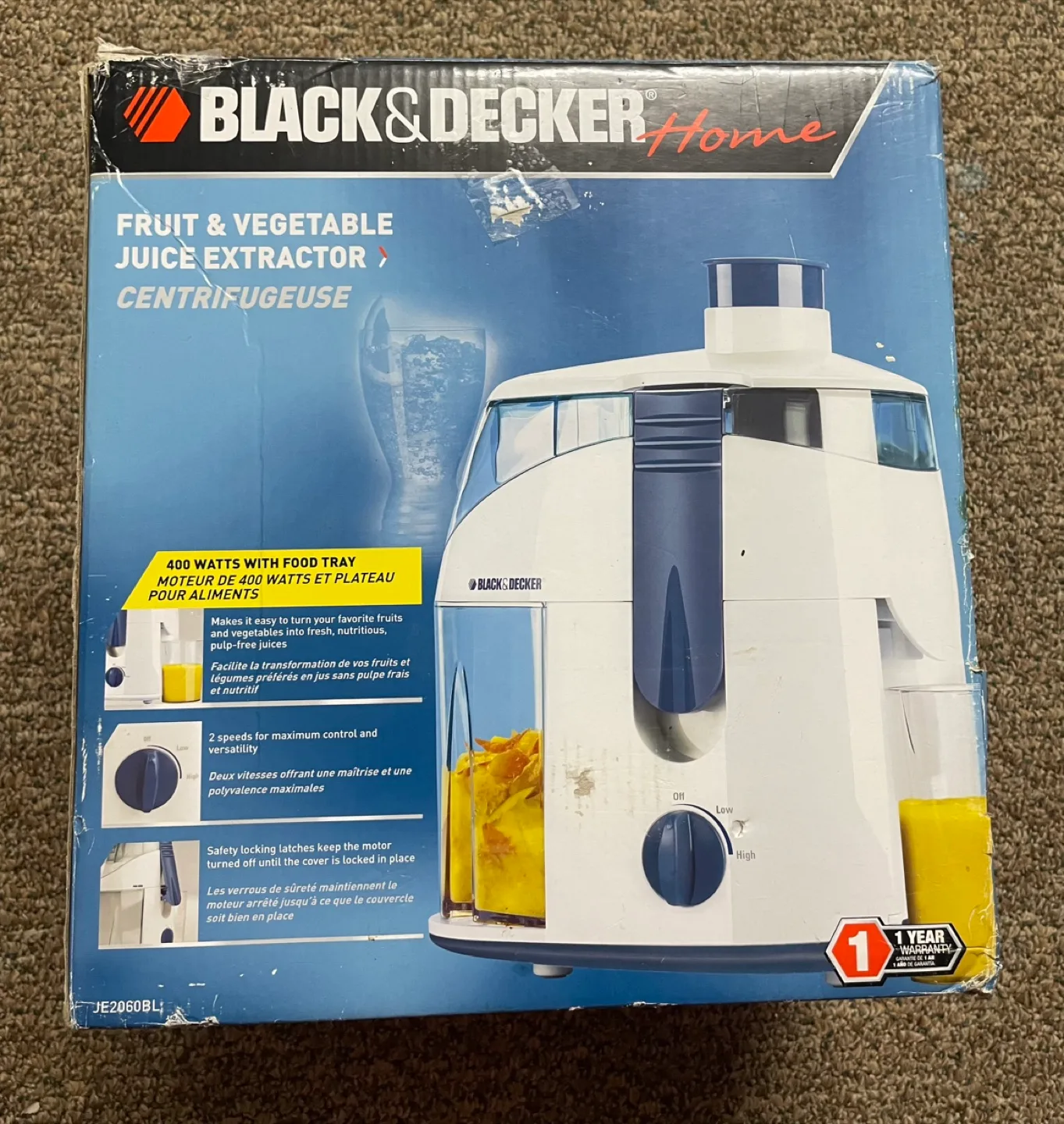 Black & Decker Fruit & Vegetable Juice Extractor thumbnail