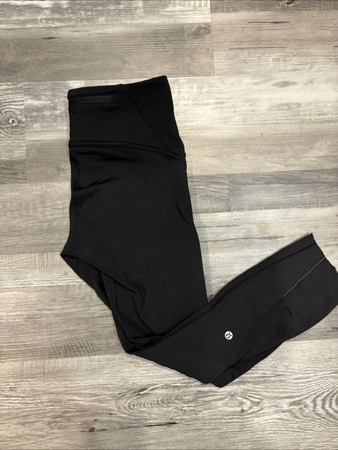 Lululemon Black lined tights size 8 thumbnail