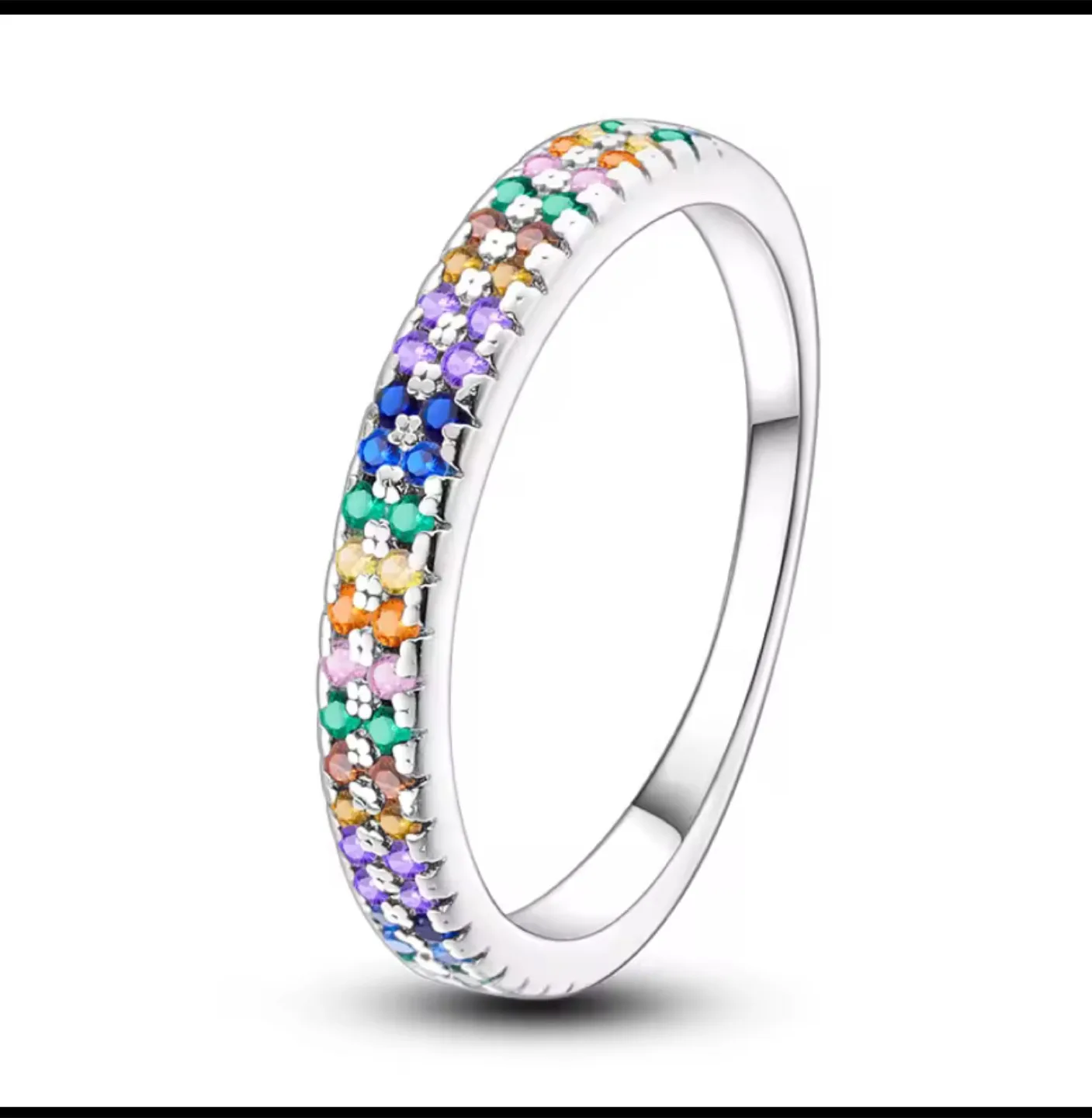 Colorful Gemstone Ring S925 thumbnail