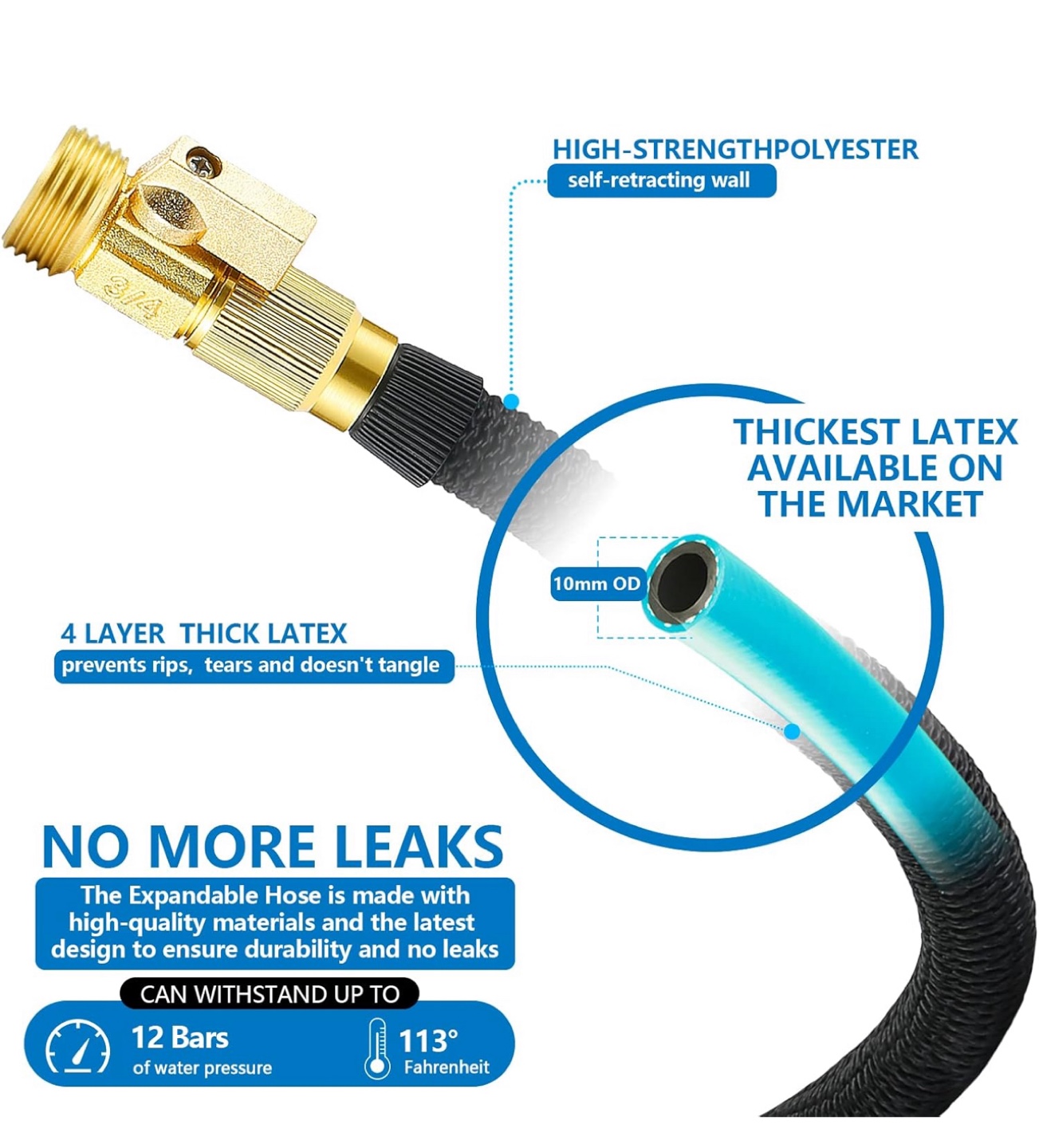 Expandable 100ft Garden Hose - photo 2