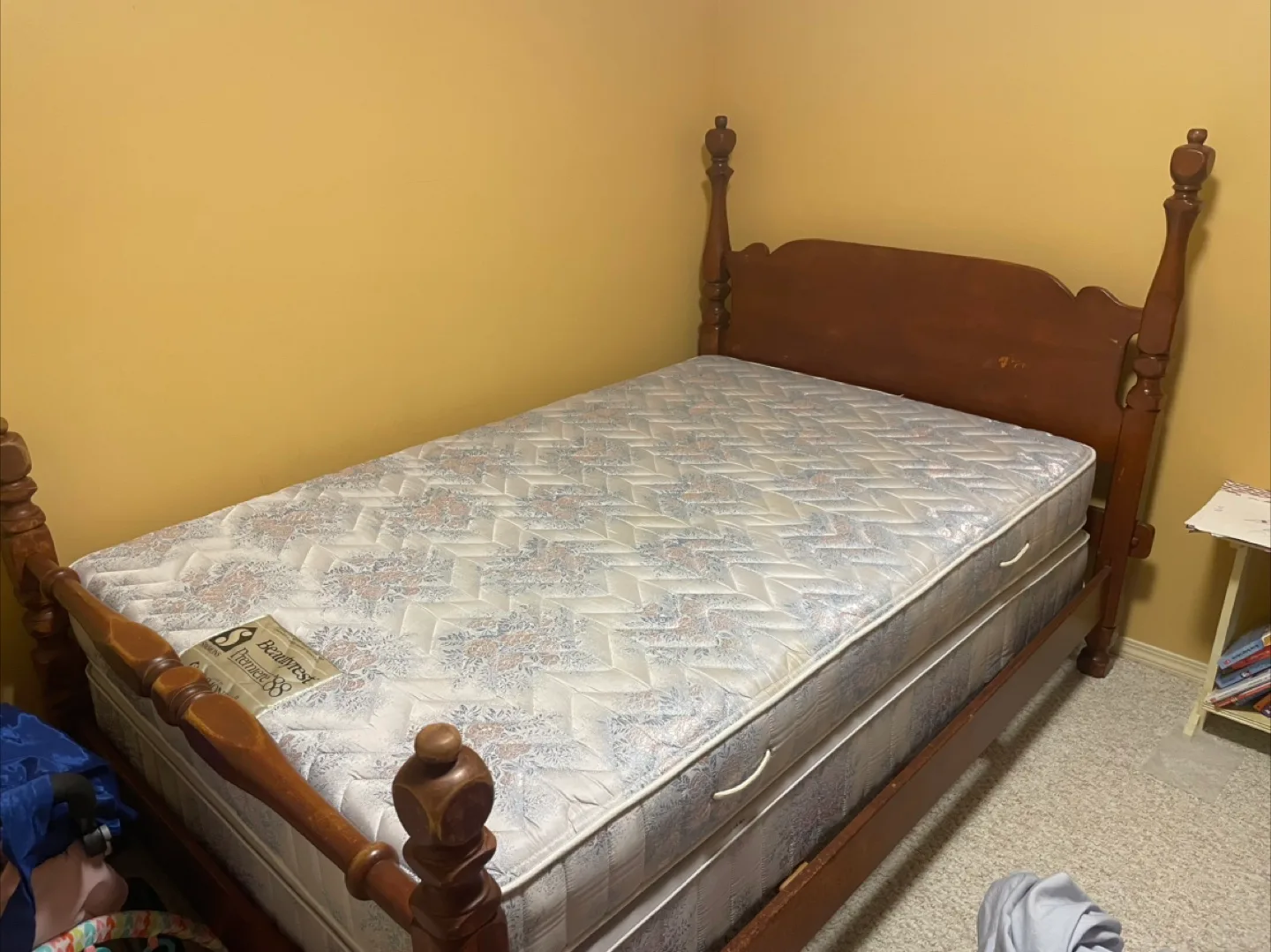 Bed, Box Spring, hand crafted Bed frame thumbnail