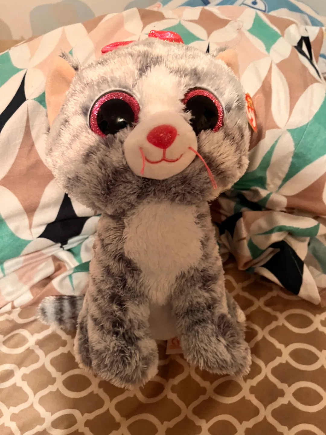 Ty Beanie Boo Tabby Cat Plush Toy thumbnail