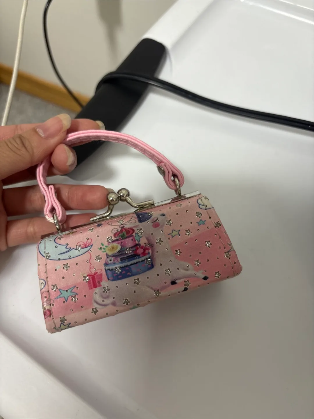 Pink Mini Top Handle Bag thumbnail